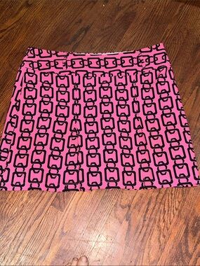GOLFTINI Pink Chain-Link Print Mini GOLF SHORT